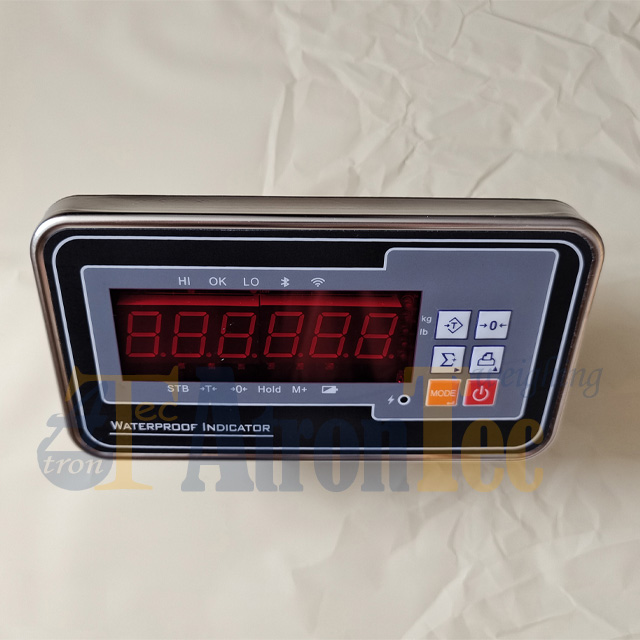 Indicador de pesaje impermeable de acero inoxidable con pantalla LED roja