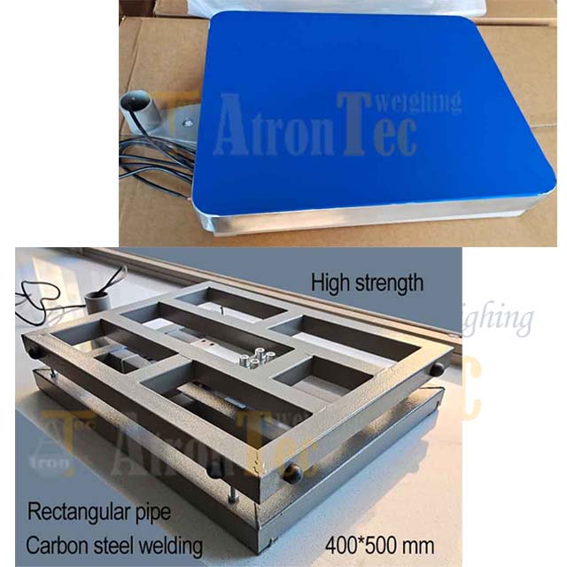 Plataforma de báscula de banco de pesaje de acero al carbono de 400 * 500 mm, báscula de plataforma electrónica de capacidad de 200 kg