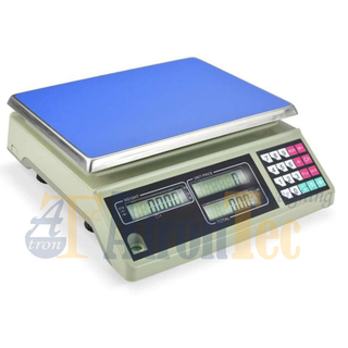 Báscula de pesaje de mesa con pantalla LED, báscula electrónica de cálculo de precios con capacidad de 30 kg