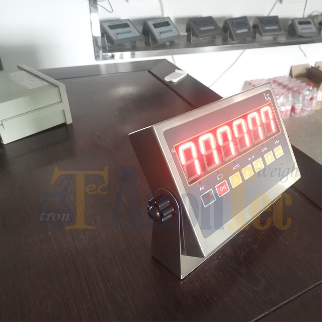 Indicador de pesaje de escala animal con pantalla LED de acero inoxidable
